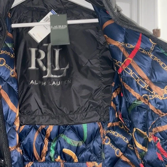 Black Ralph Lauren down jacket NWT